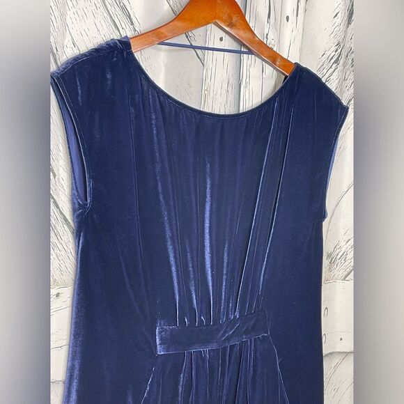 BCBGMAXAZRIA Blue Velvet Romper S - Picture 2 of 10
